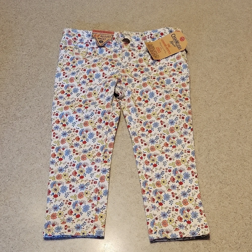 OshKosh B'gosh Floral Jeans SIZE 4
